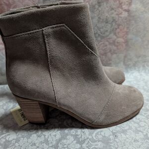 Toms Taupe Ankle Booties